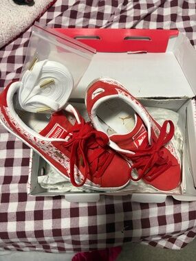 Extremely Rare 50th Anniversary Hello Kitty Suede Sneakers